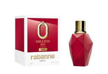 Une miniature Million Red For Her Parfum offerte d&egrave;s 75&euro; d&rsquo;achat sur les parfums f&eacute;minins de la marque Rabanne du 14 au 27 septembre 2026