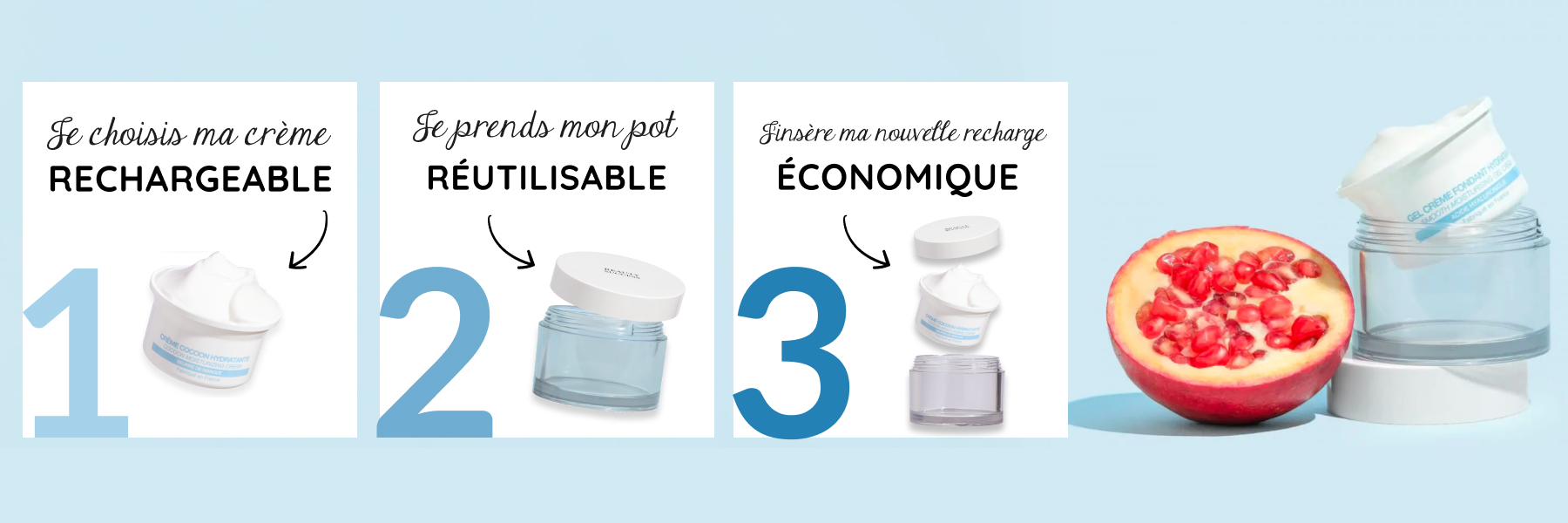 Crèmes rechargeables