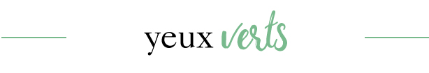 Titre yeux verts