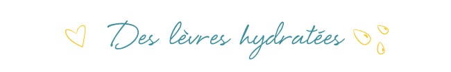 Des lèvres hydratées