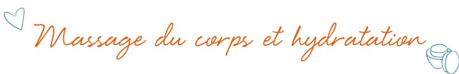 Massage du corps et hydratation