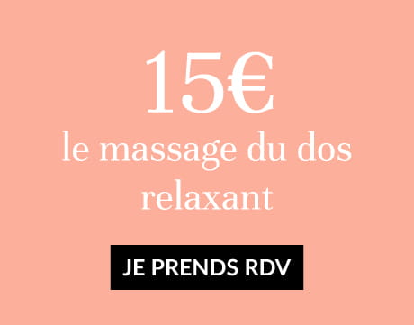 15€ le massage du dos relaxant