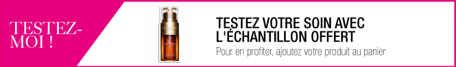 Testez votre soin avec l'échantillon offert gratuitement