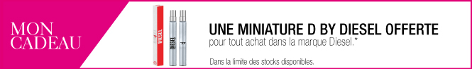 Une miniature D by Diesel offerte pour tout achat dans la marque Diesel