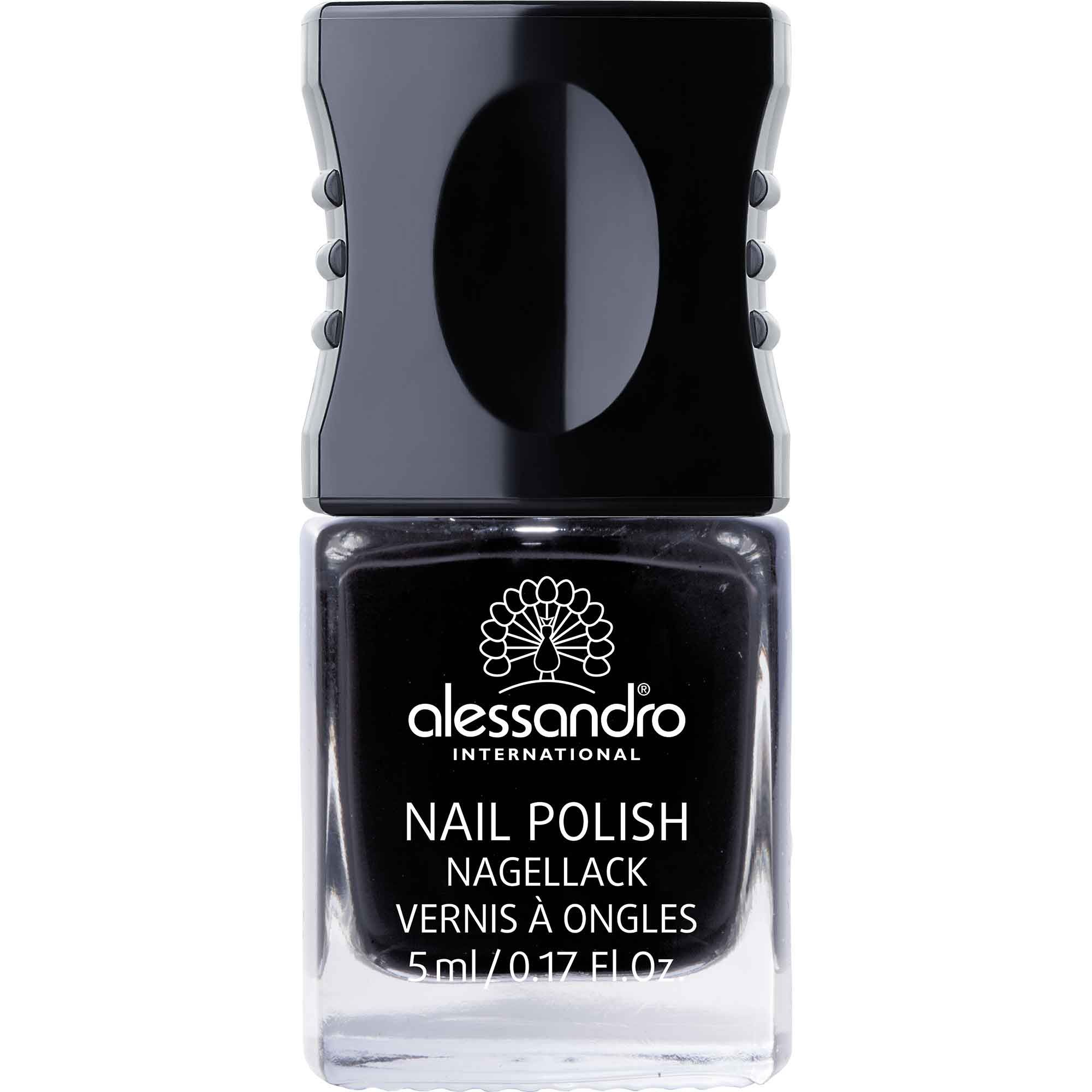 Alessandro Mini-Vernis à Ongles 56 couleurs 77 Midnight Black