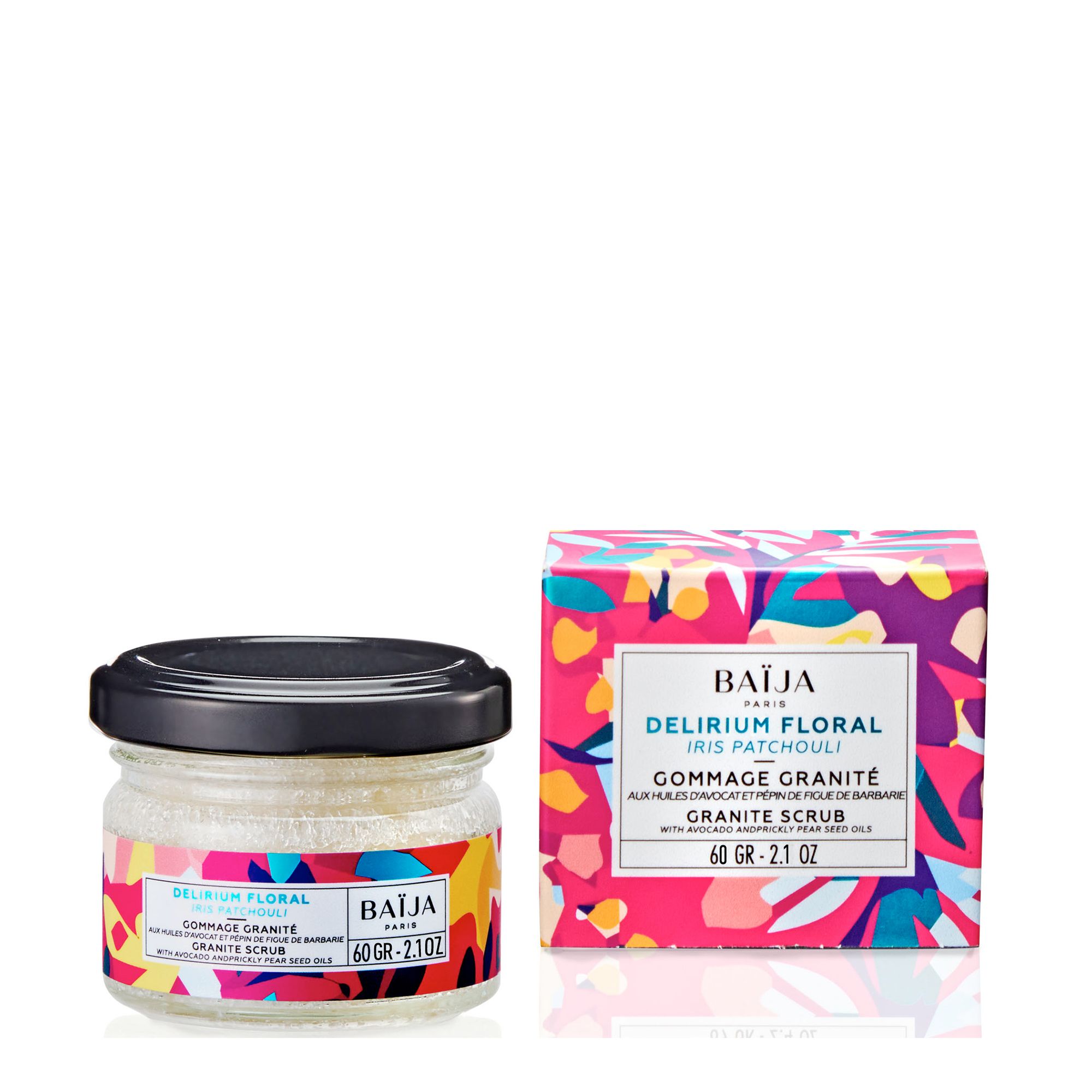 BAIJA GOMMAGE CORPS DELIRIUM FLORAL Gommage Corps Granité Iris Patchouli Pot 60gr