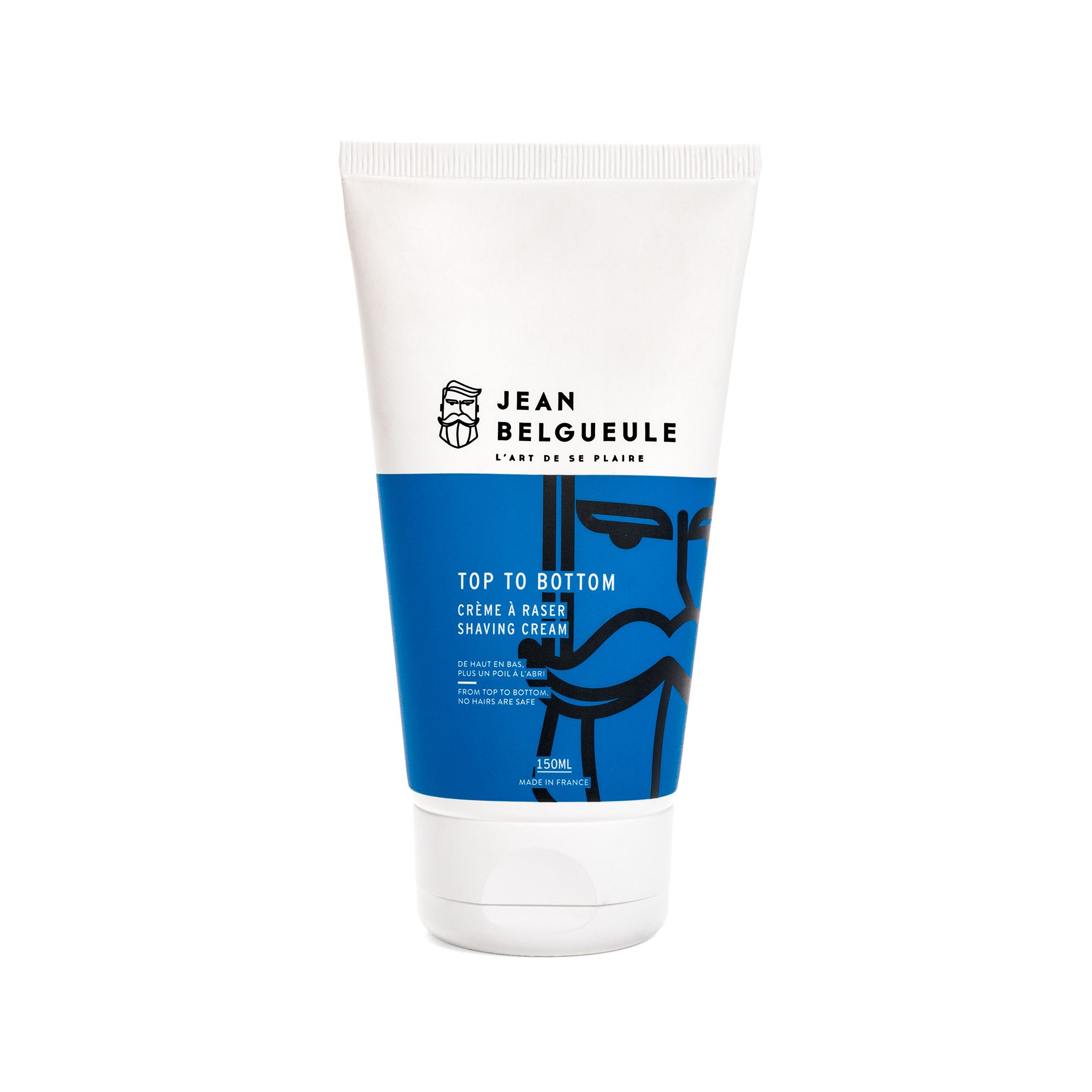 Jean Belgueule Top to Bottom Crème à Raser Tube 150ml