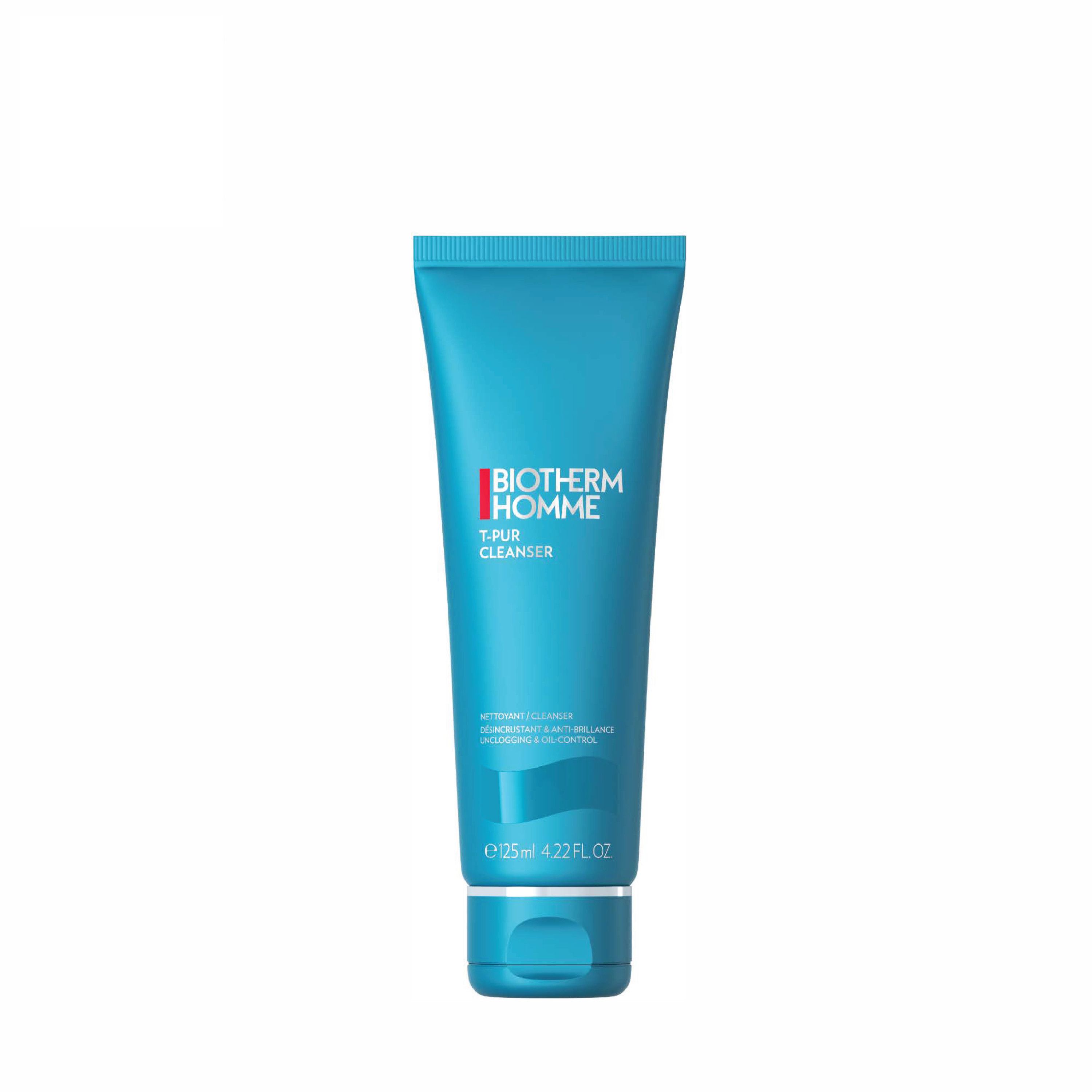 BIOTHERM T-Pur Nettoyant 125ML Nettoyant purifiant visage homme peau grasse Tube 125 ml