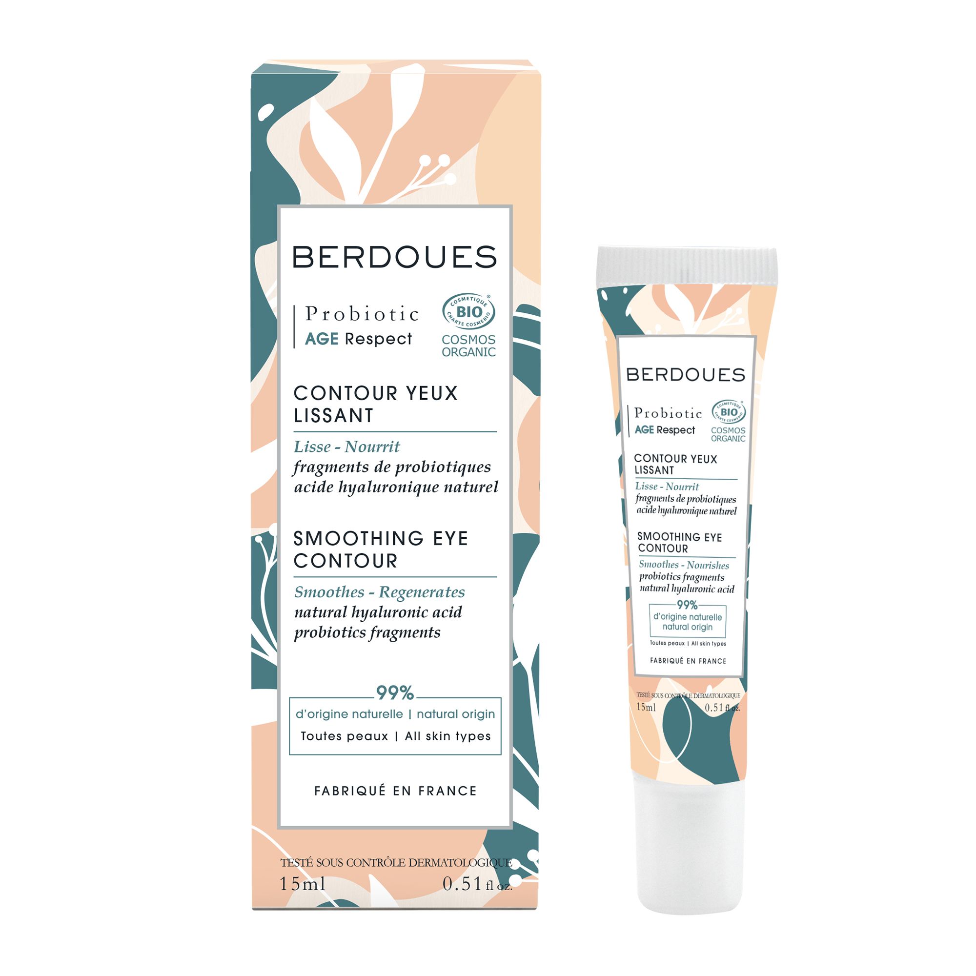 BERDOUES Soin visage Probiotic Age Respect Contour Des Yeux Lissant  15ml