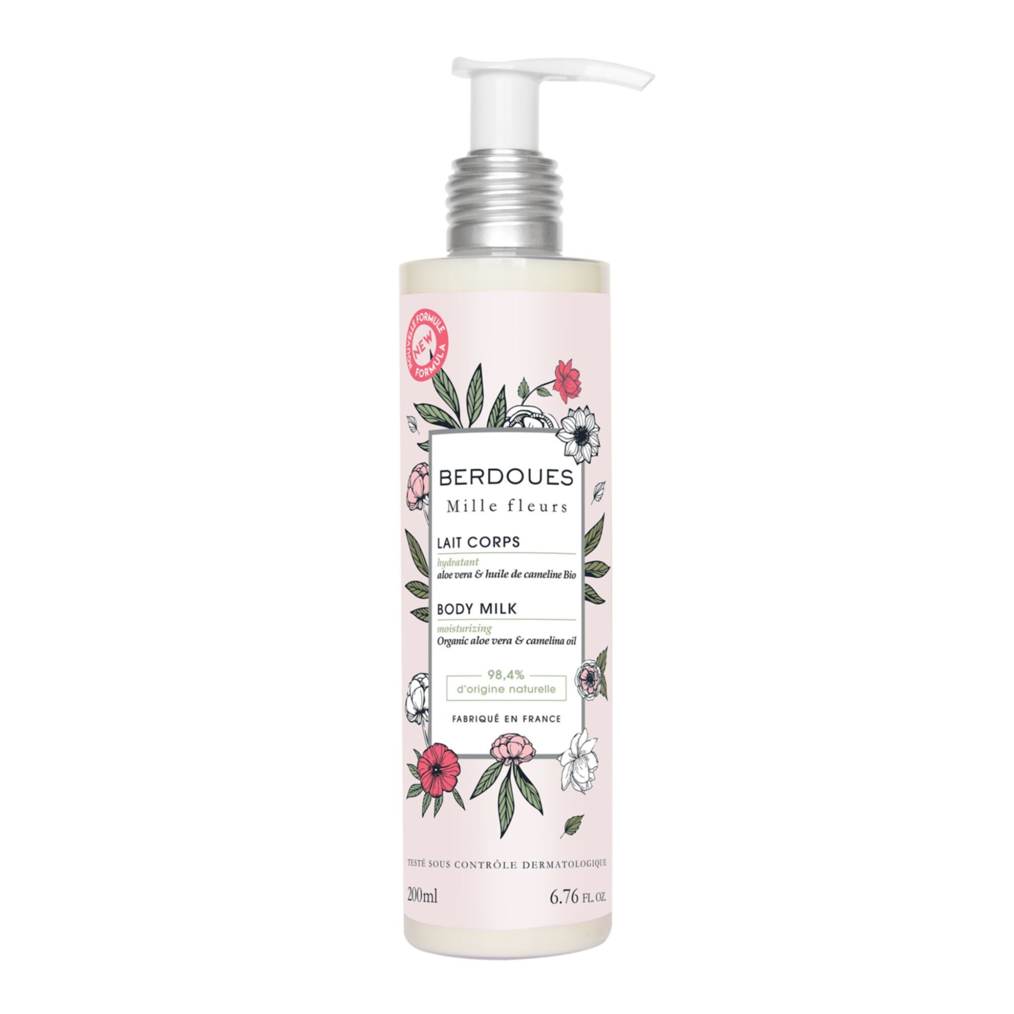 Berdoues - 1902 Mille Fleurs - Les Soins Hydratants Lait Pour Le Corps Flacon Pompe 200ml