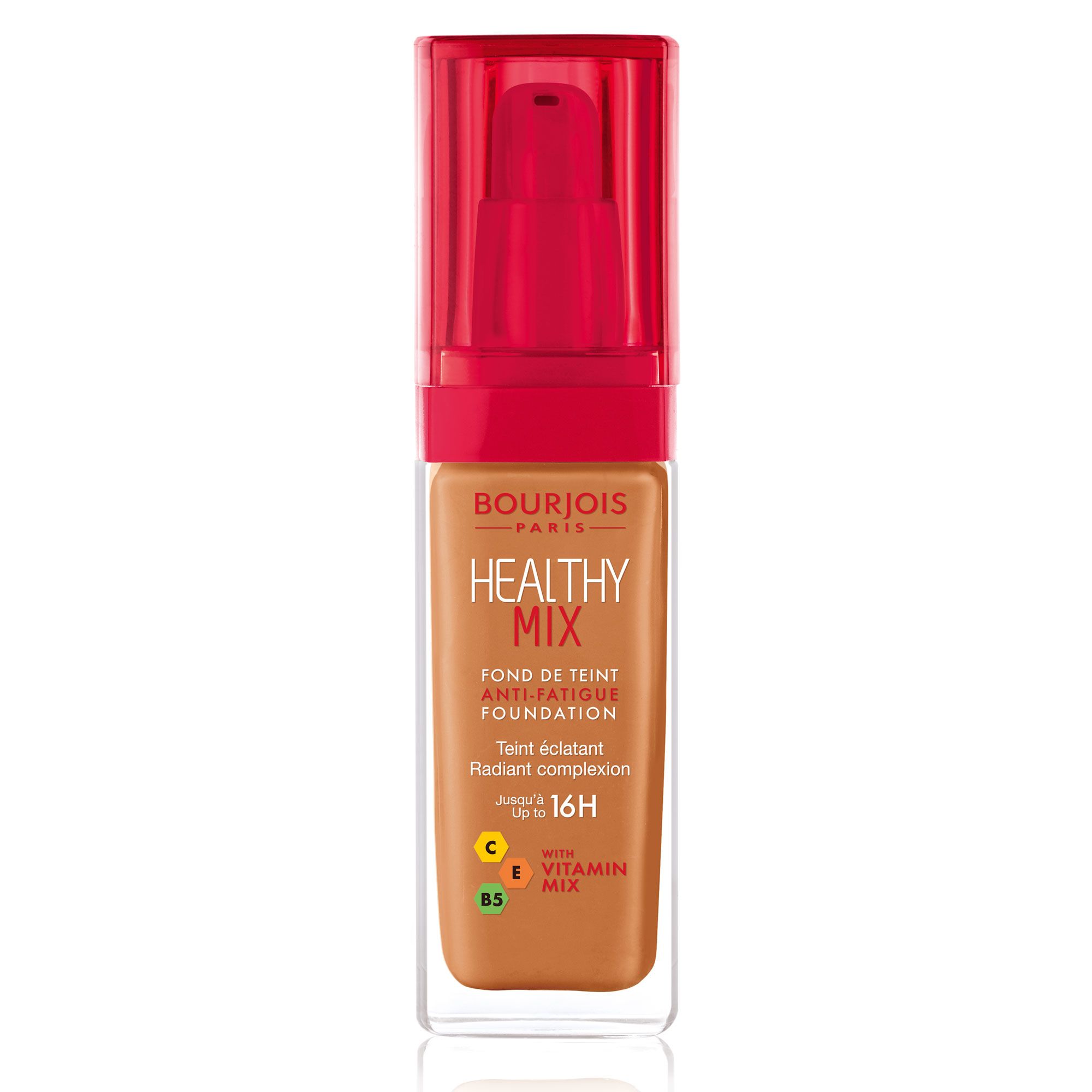 Bourjois Healthy Mix Fond de Teint Anti Fatigue 63 Cocoa 30 ml - vue 2