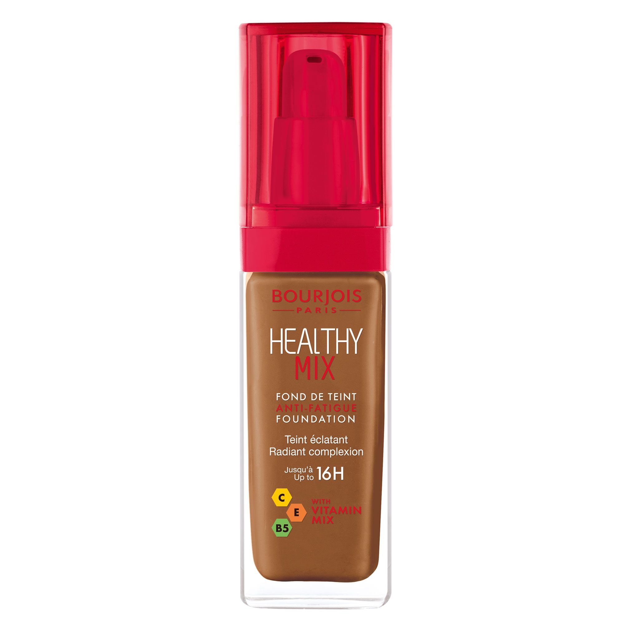 Bourjois Healthy Mix Fond de Teint Anti Fatigue 63 Cocoa 30 ml - vue 3