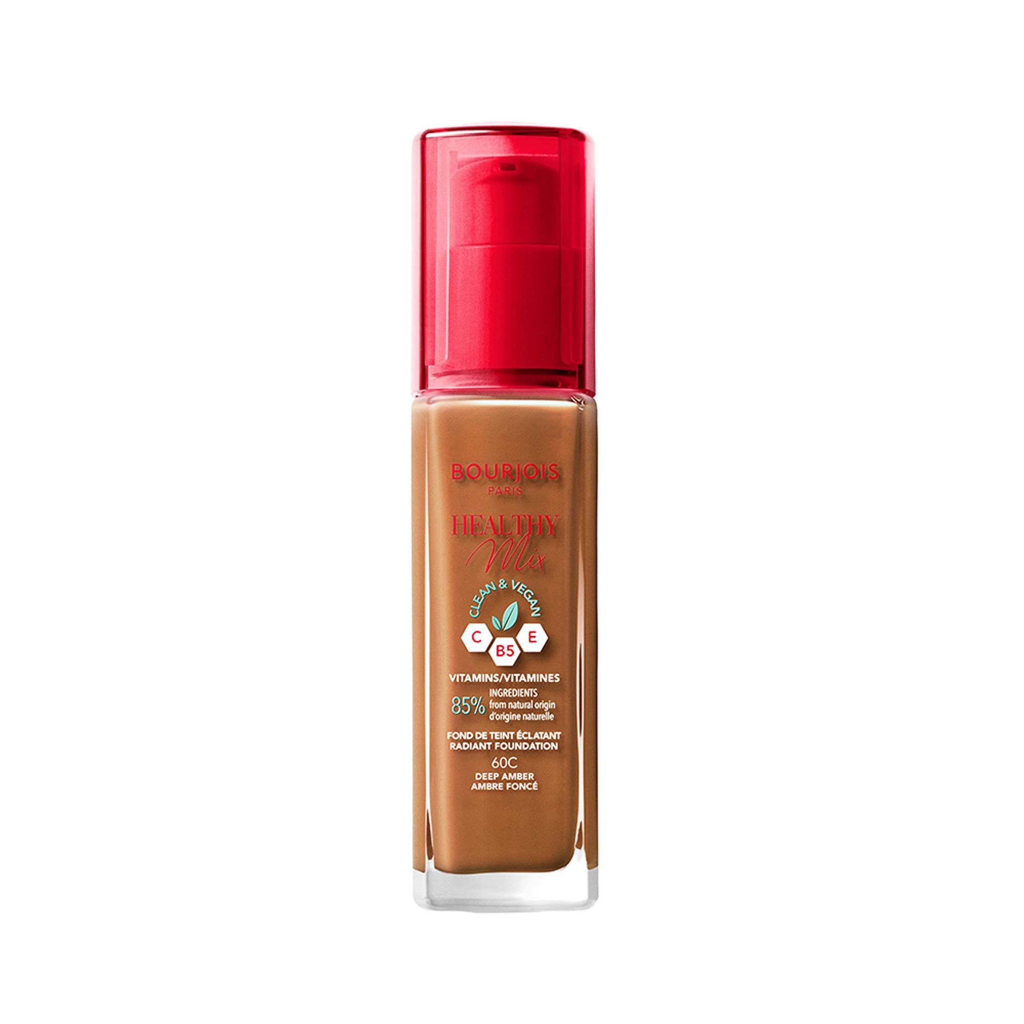 Bourjois - Healthy Mix Clean Fond De Teint 60 C Ambre Foncé