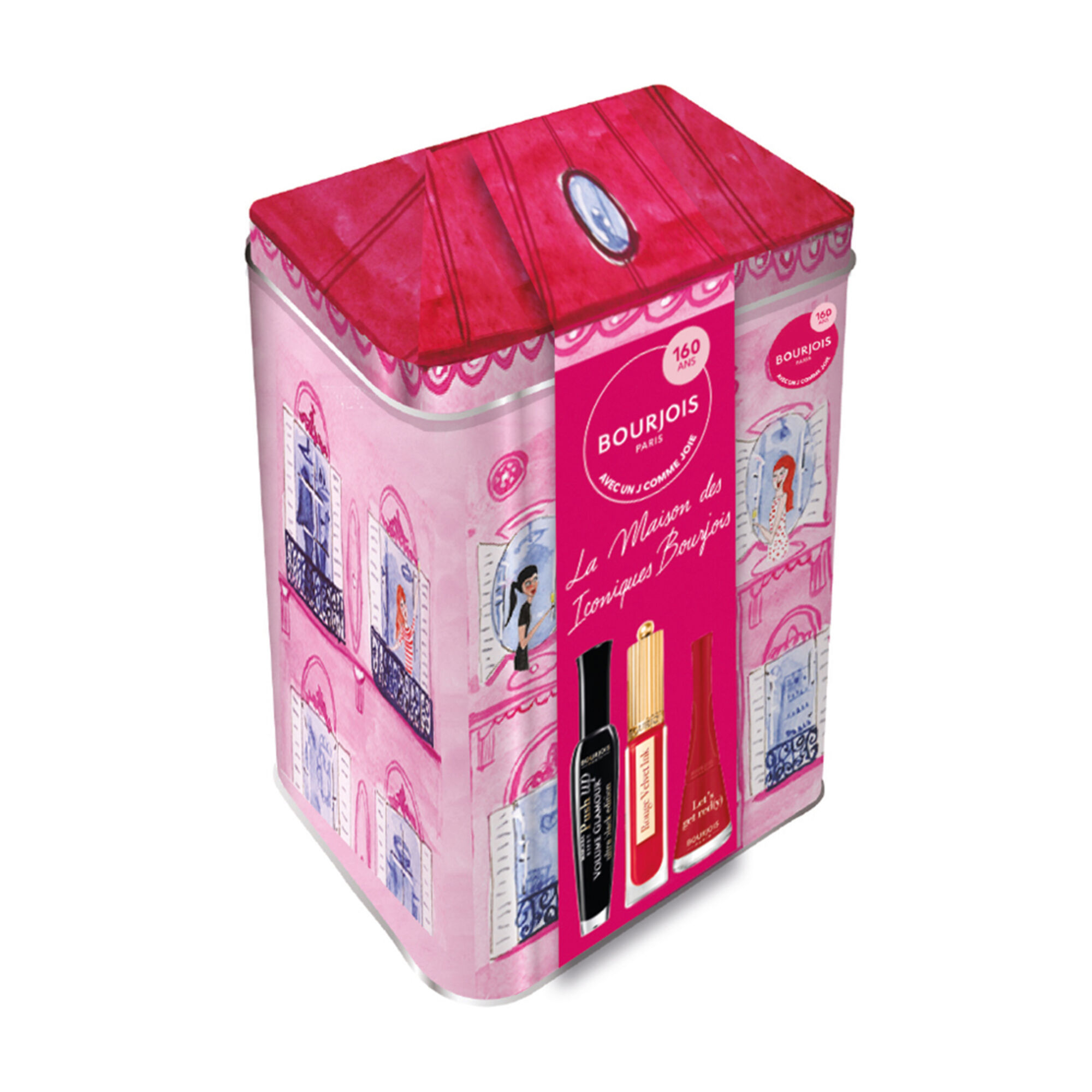 Bourjois - Coffret La Maison Des Iconiques Vernis À Ongles, Mascara & Rouge À Lèvres