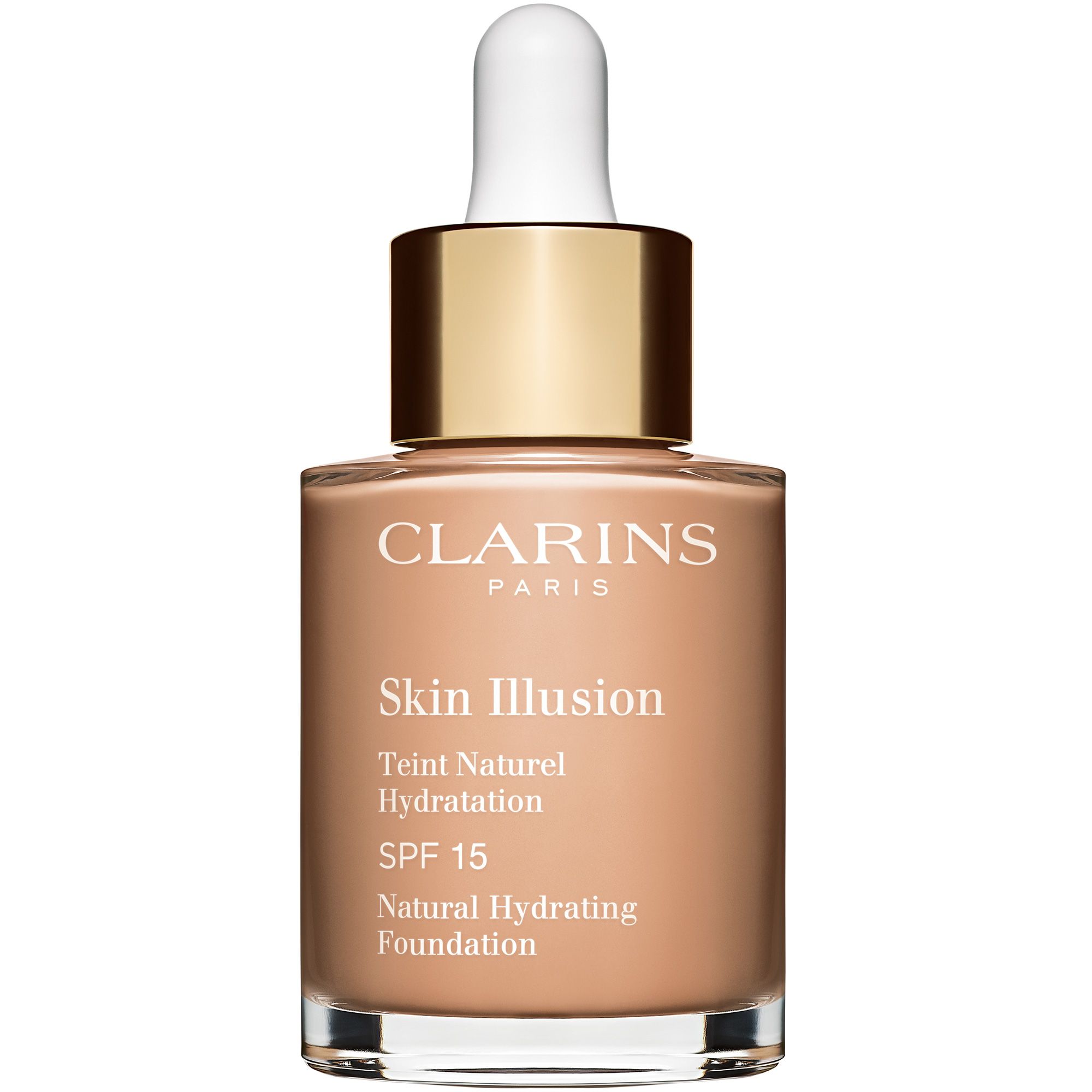 Clarins Skin Illusion Natural Hydrating Foundation fond de teint hydratant éclat SPF 15 teinte 109C Wheat 30 ml