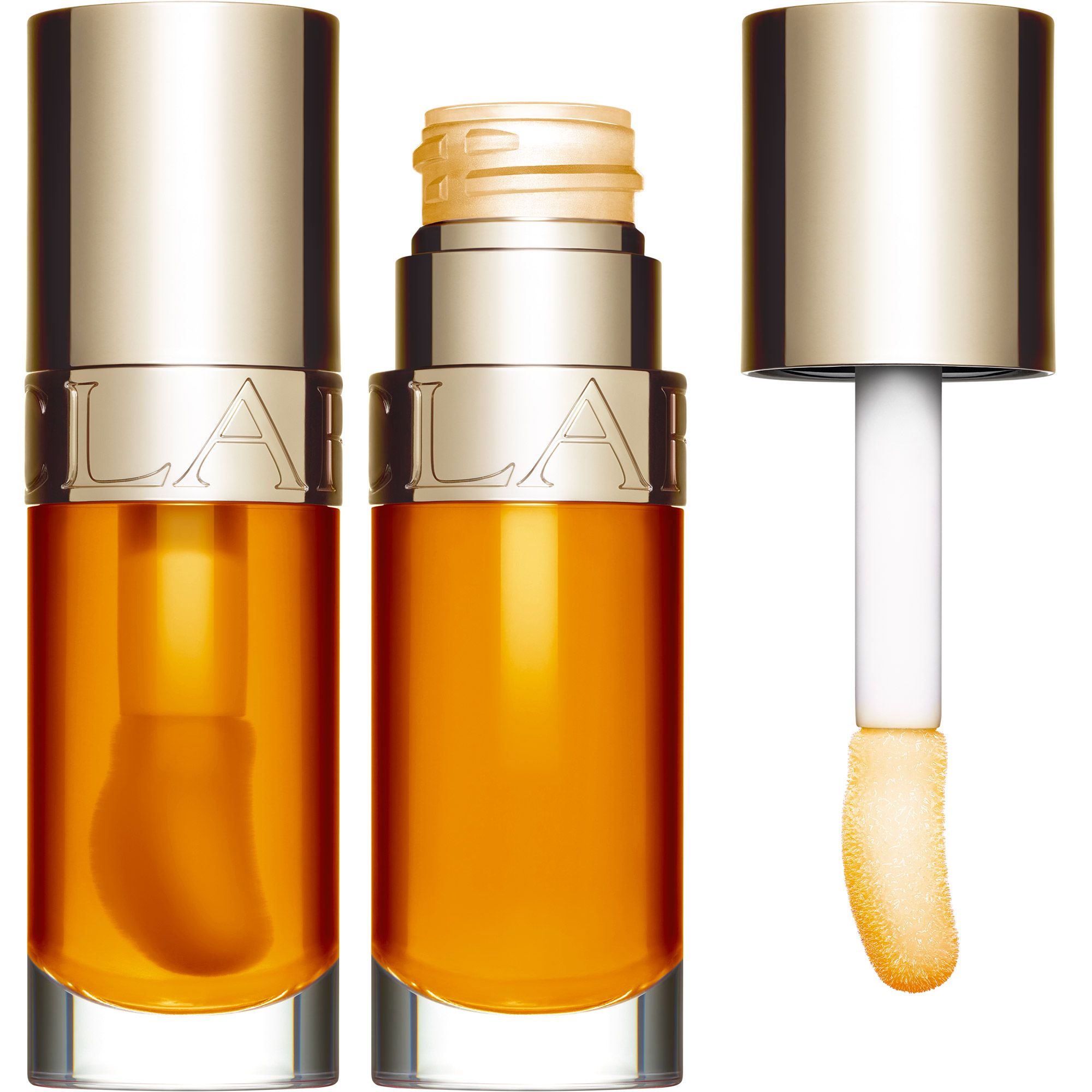 Clarins Lip Comfort Oil huile à lèvres pour un effet naturel teinte 01 honey 7 ml Orange Cuivré - vue 6