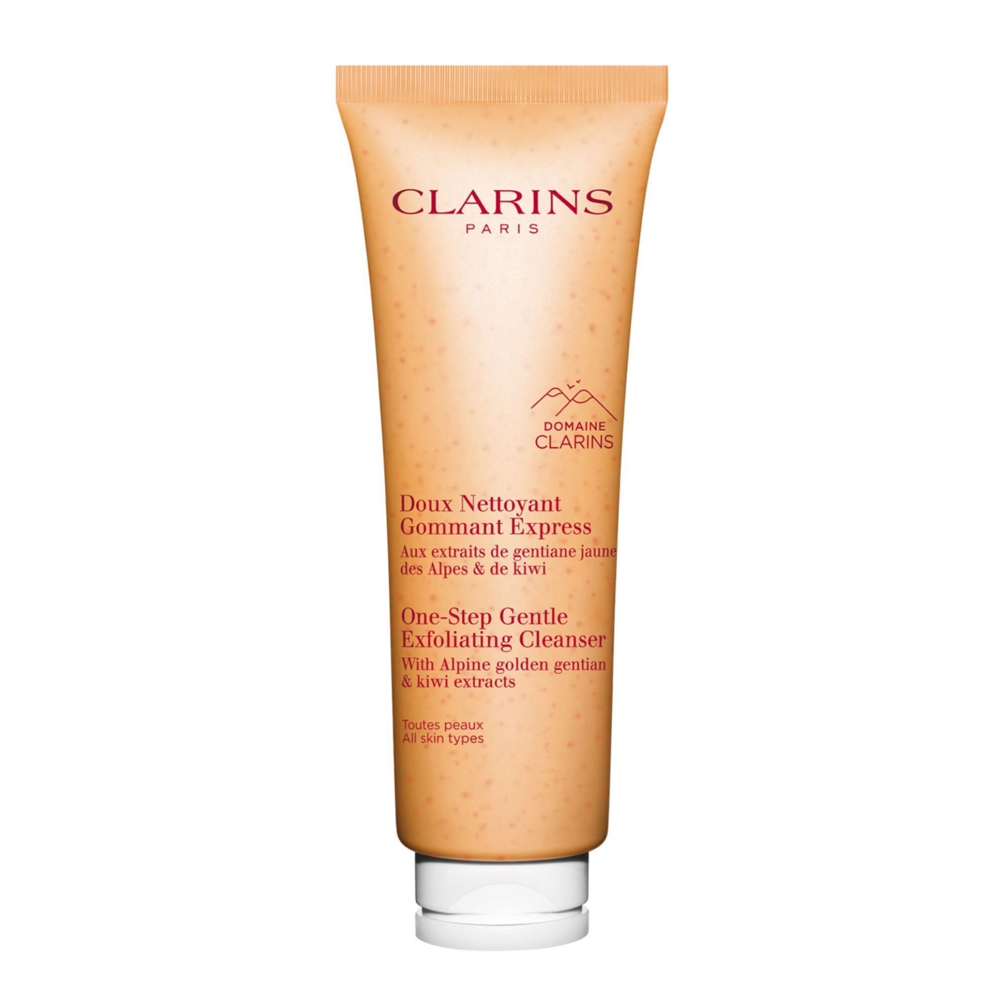 Clarins - Doux Nettoyant Gommant Express Aux Extraits De Gentiane Jaune Des Alpes & Kiwi - Toutes Peaux 125ml