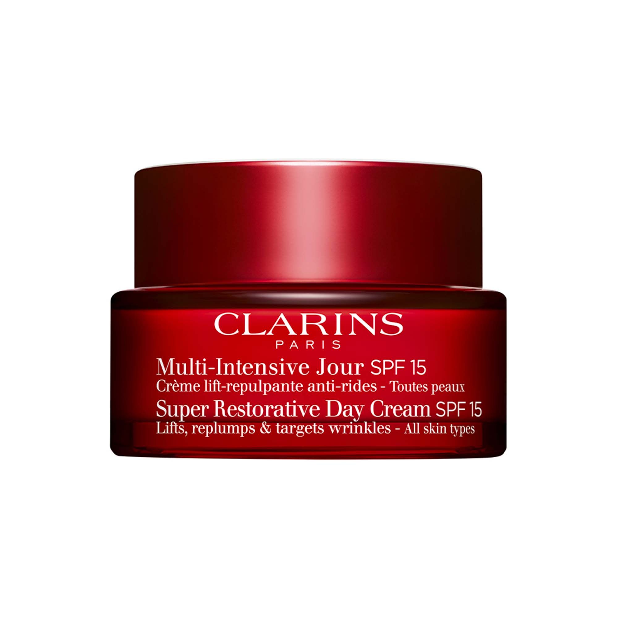 Clarins - Multi-intensive Jour Spf15crème Lift-repulpante Anti-rides - Toutes Peaux Crème Visage Pot 50ml