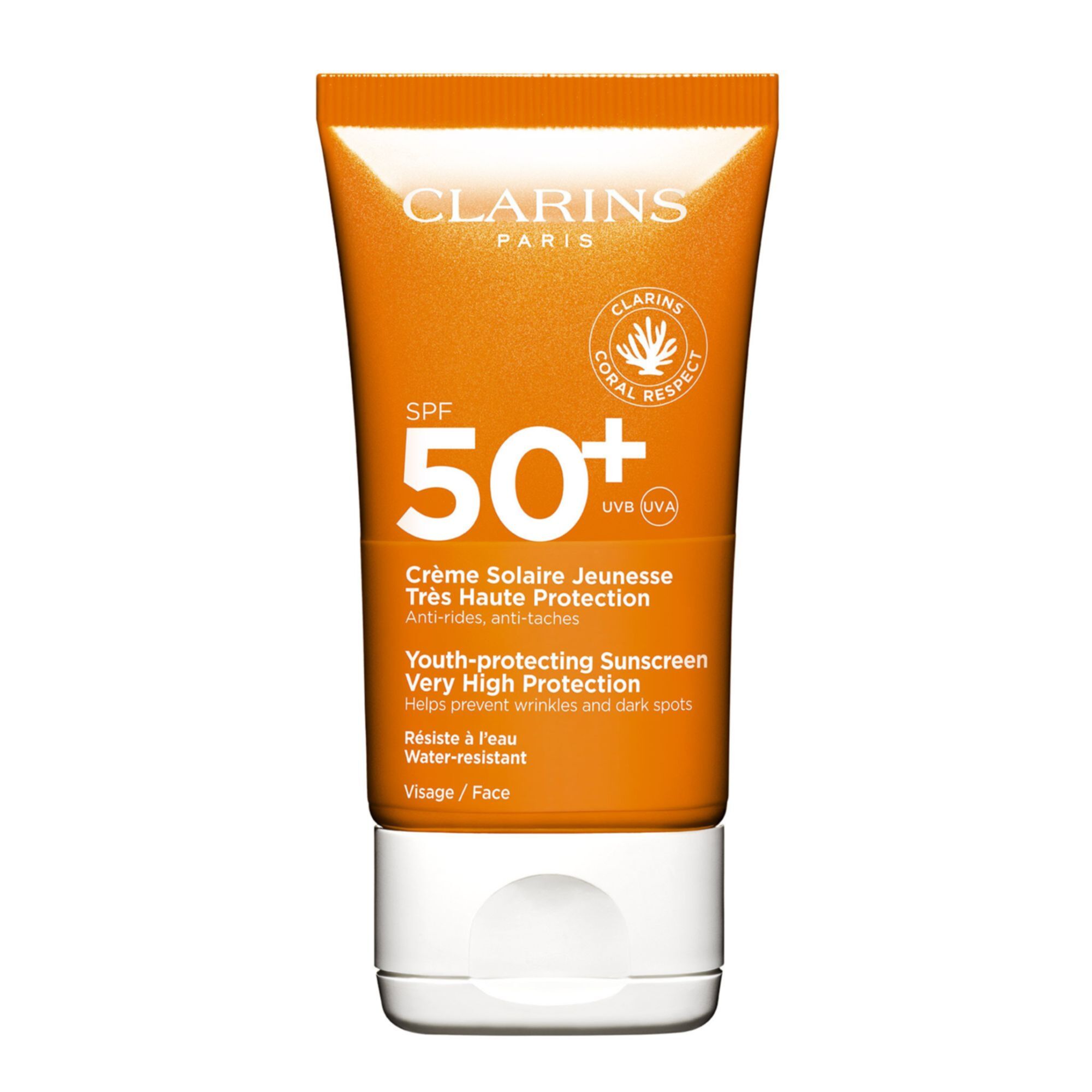 Clarins - Crème Solaire Jeunesse Très Haute Protection Visage - Spf50+ 50ml