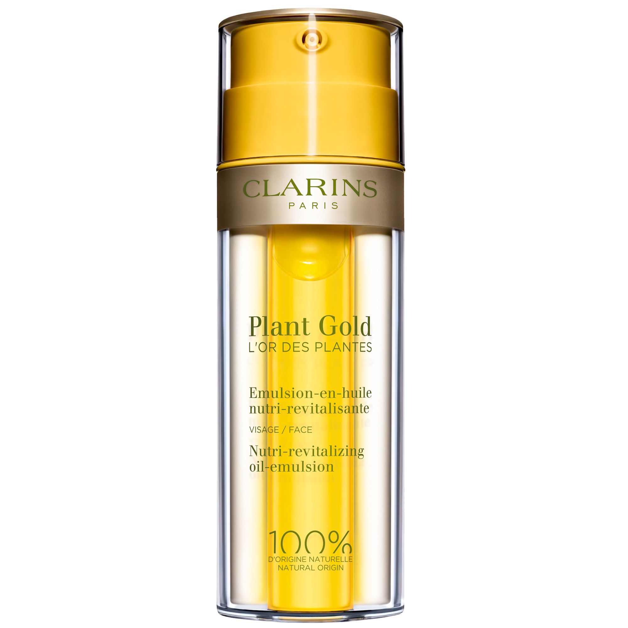 Clarins - Plant Gold - L'or Des Plantes Soin Hydratant Et Nourrissant Visage 100% D'origine Naturelle 35 Ml