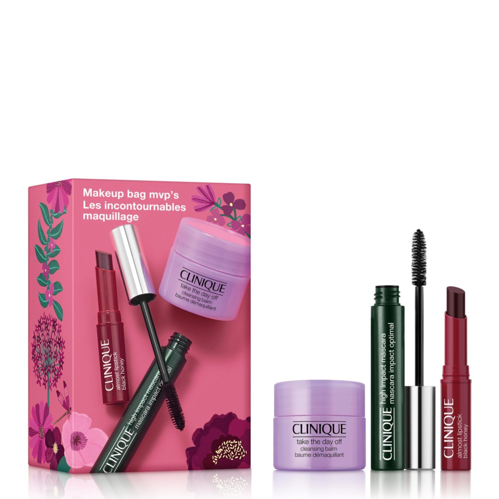 Clinique C Incontournables Maquillage Mascara, Baume À Lèvres & Baume Démaquillant