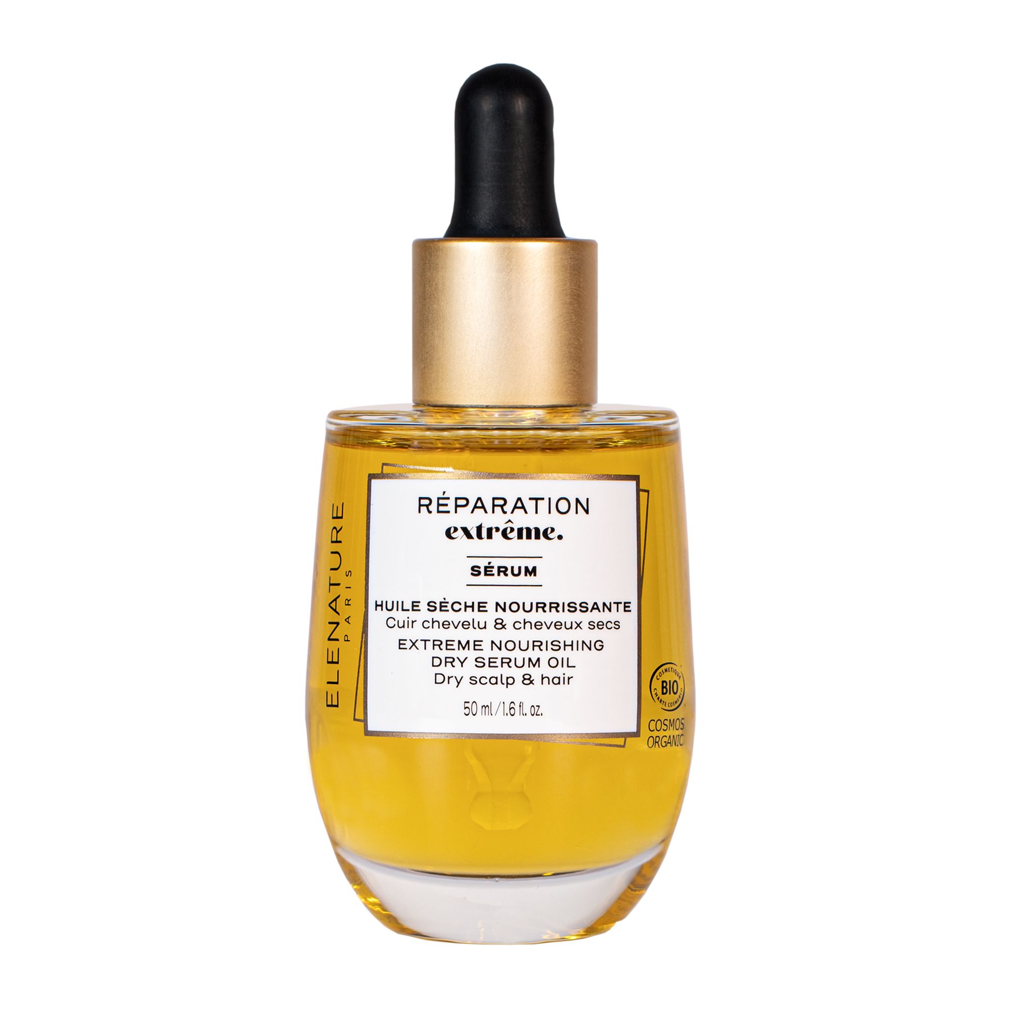 Elénature - Réparation Extrême Sérum Huile Sèche Nourrissante Flacon Pipette 50ml