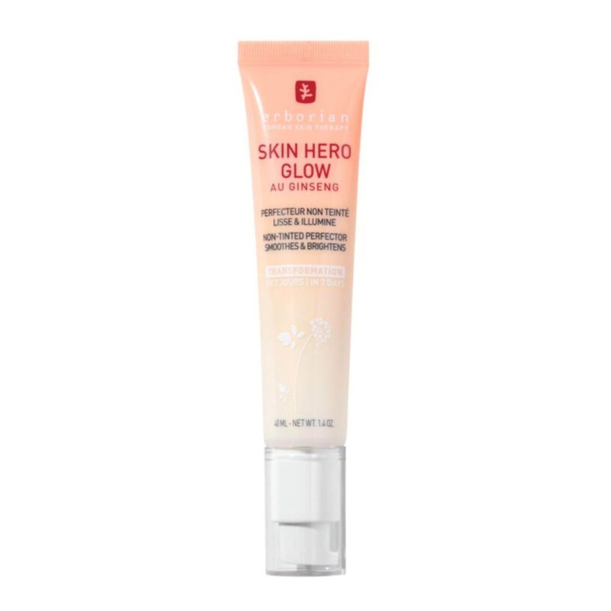 Erborian Skin Hero Glow Non tinted Perfector crème légère visage éclat et hydratation 40 ml - vue 2