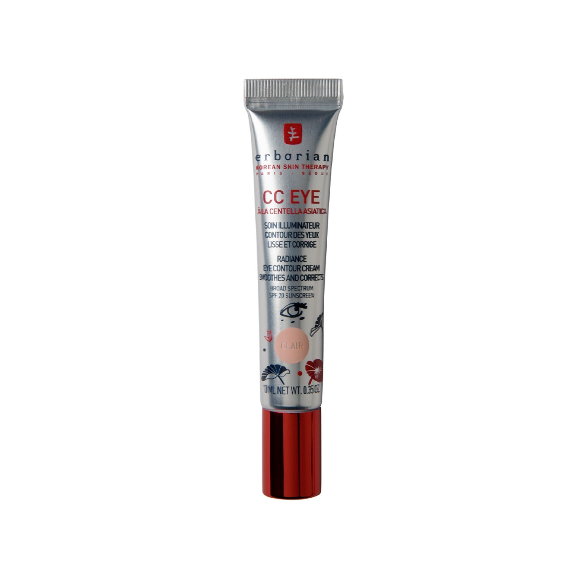 Soin Hydratant Erborian CC Eye 10ml – Illuminateur Contour des Yeux SPF 20 - vue 5