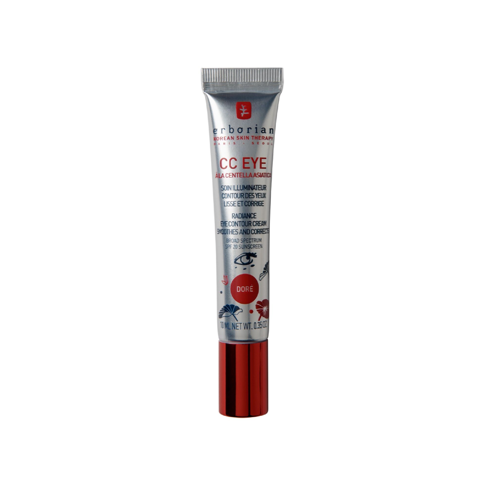 Soin Hydratant Erborian CC Eye 10ml – Illuminateur Contour des Yeux SPF 20 - vue 6