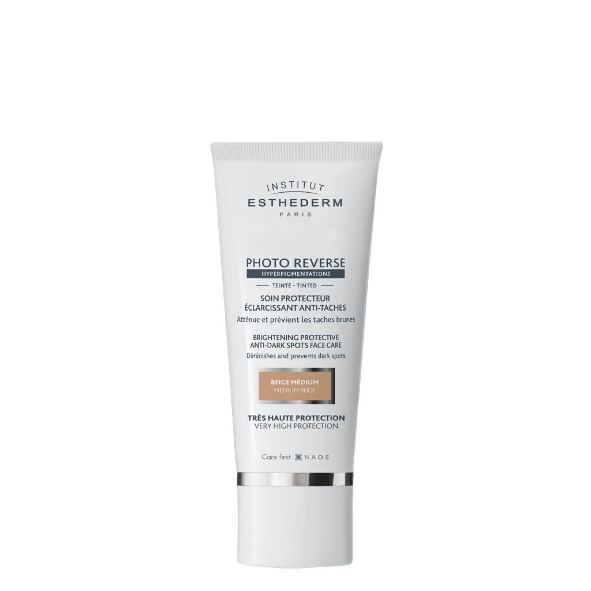 Esthederm - Photo Reverse Teinté Soin Protecteur Eclaircissant Anti-taches Beige Médium 50ml