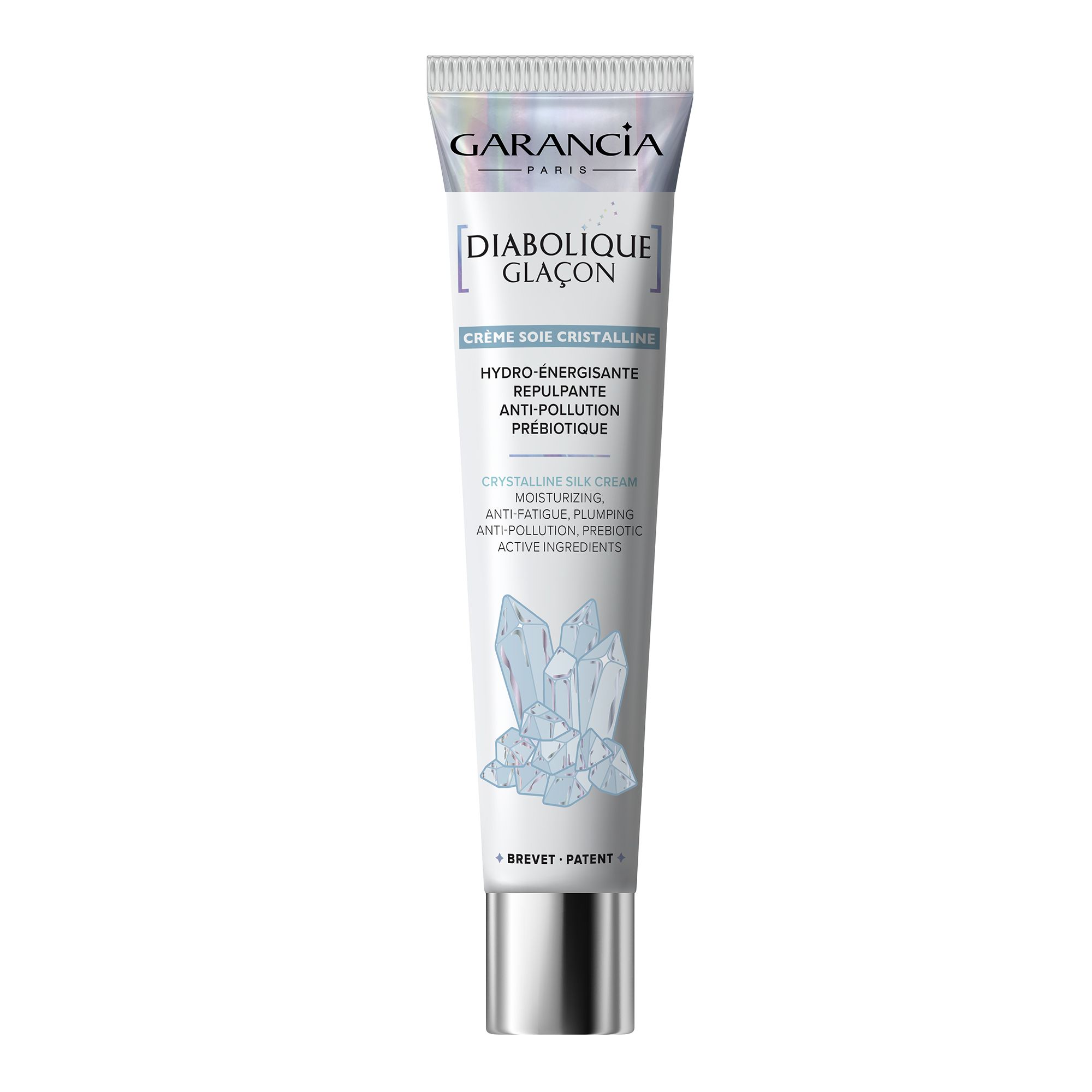Garancia - Diabolique Glaçon Crème Soie Cristalline Soin Hydratant & Repulpant, Anti-fatigue Et Anti-pollution & Prébiotique 40g