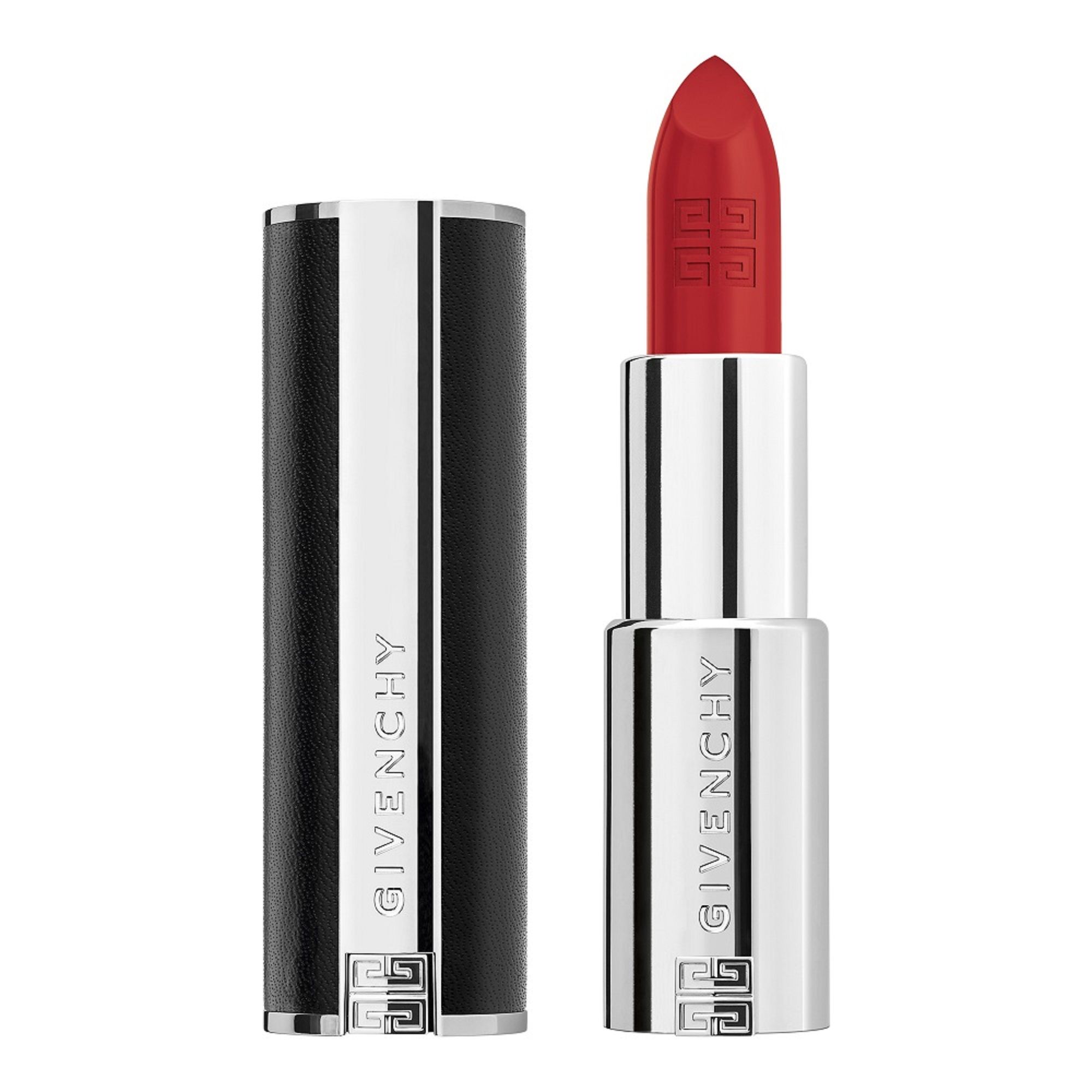 Givenchy - Le Rouge Interdit Intense Silk Rouge À Lèvres Fini Soyeux Couleur Lumineuse Rechargeable N°306 Carmin Escarpin