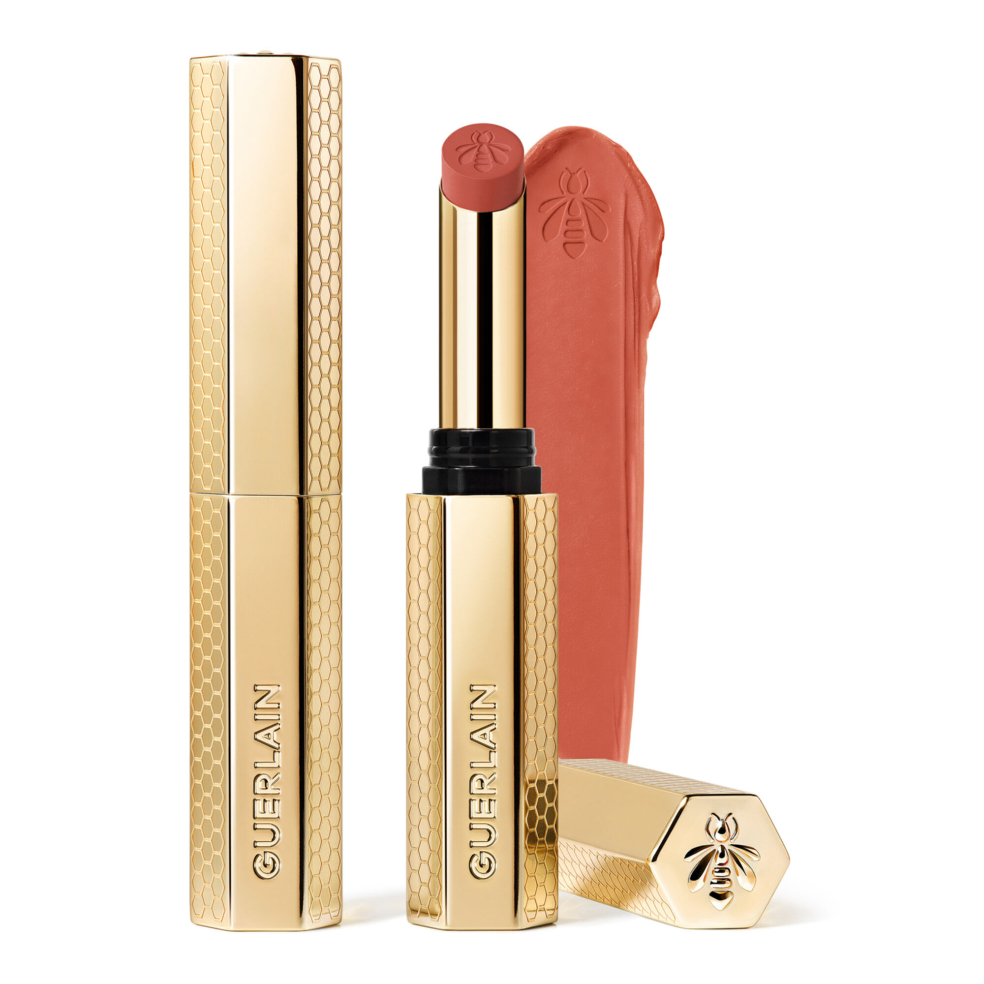 Guerlain - Kisskiss Le Rouge À Lèvres Intense Au Miel 615 Orange Blossom