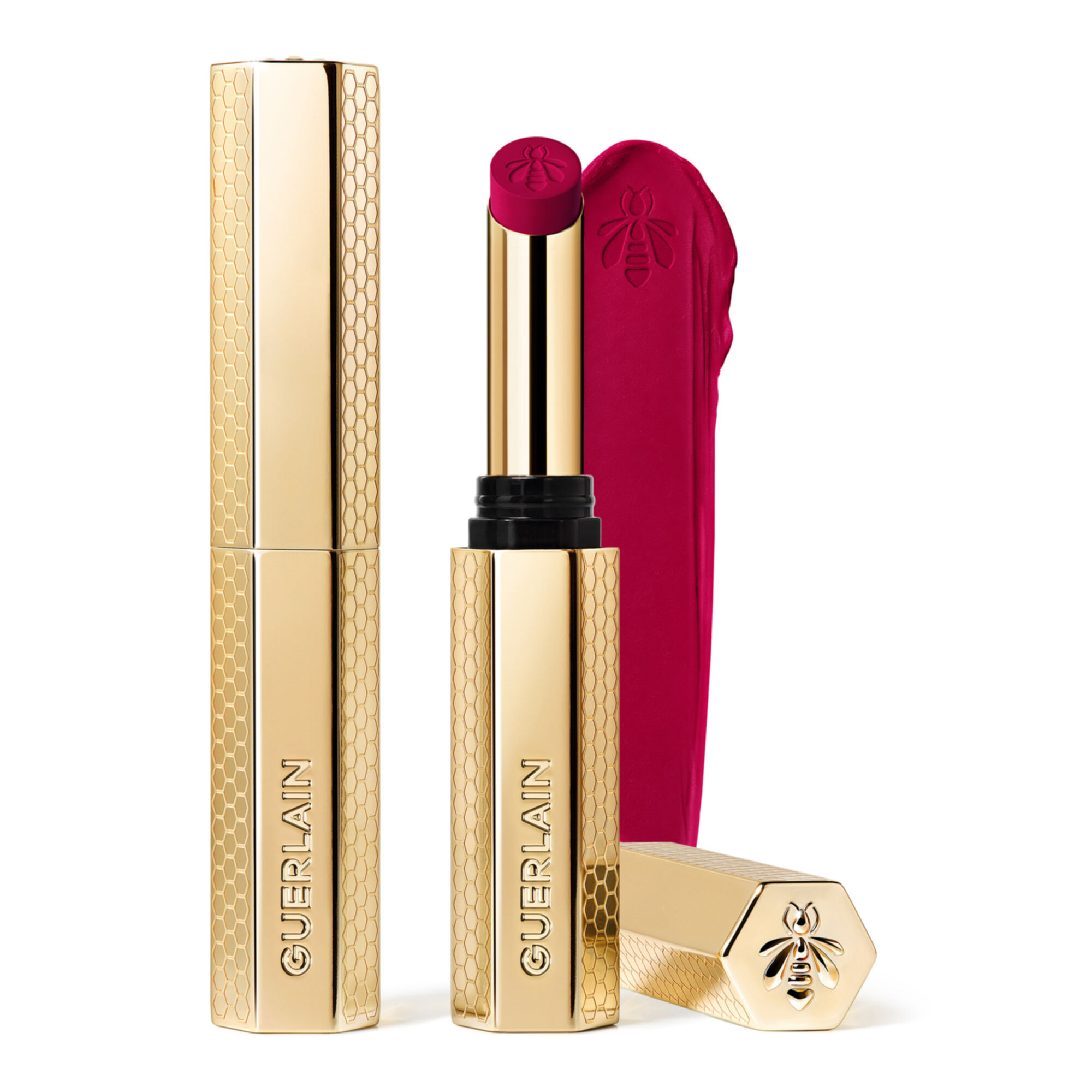 Guerlain - Kisskiss Le Rouge À Lèvres Intense Au Miel 395 Bold Fuchsia