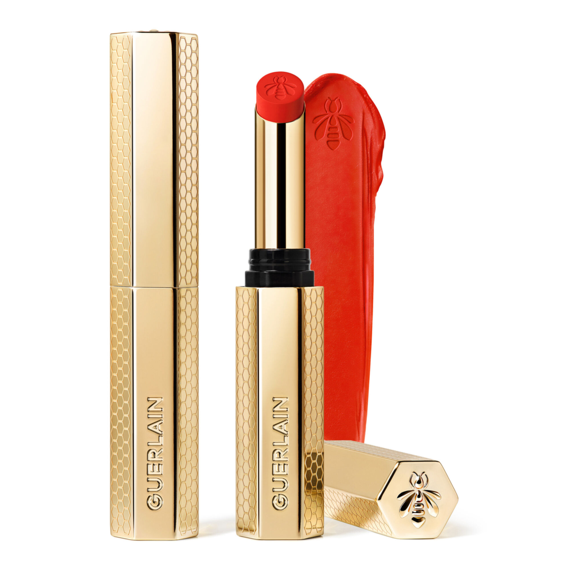 Guerlain - Kisskiss Le Rouge À Lèvres Intense Au Miel 639 Tangerine Bloom