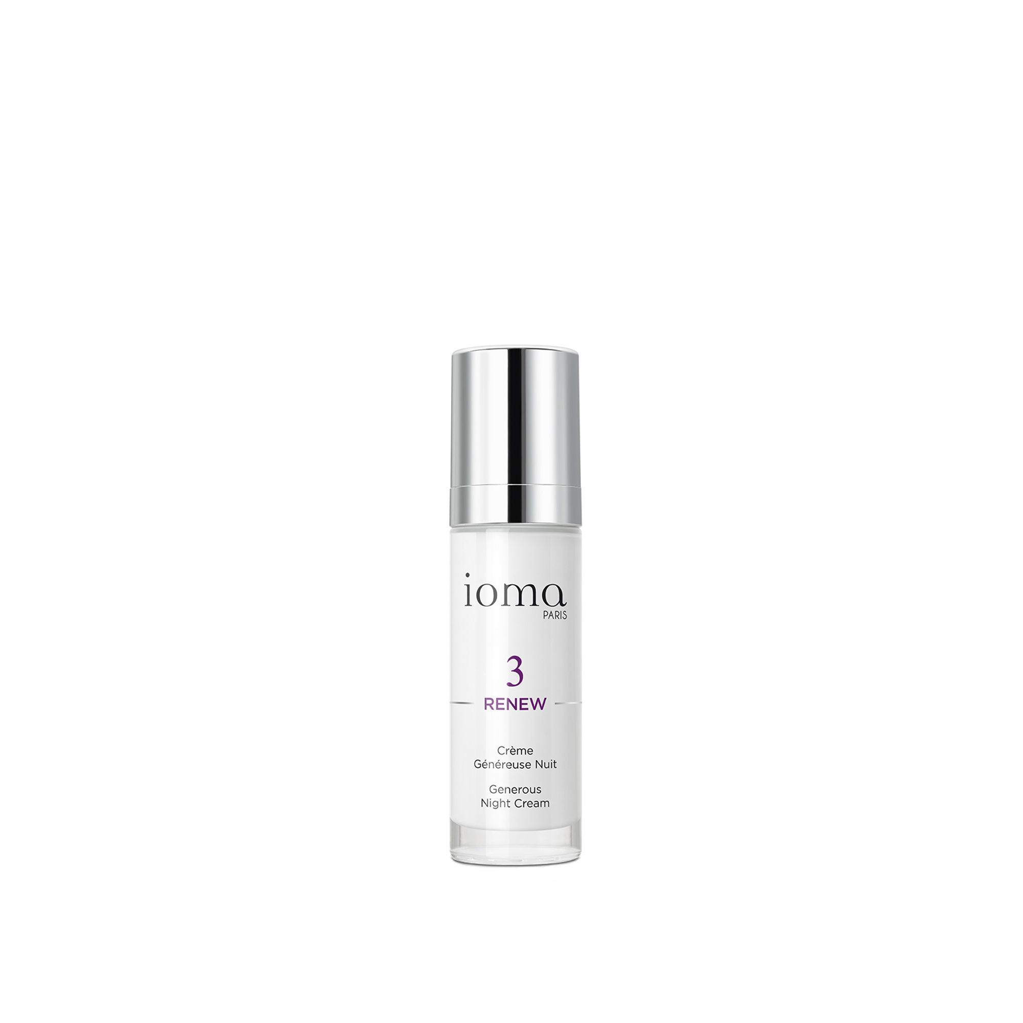 Ioma - Crème Généreuse Nuit Crème De Nuit Anti-âge Protectrice Et Réparatrice Flacon-pompe 30ml