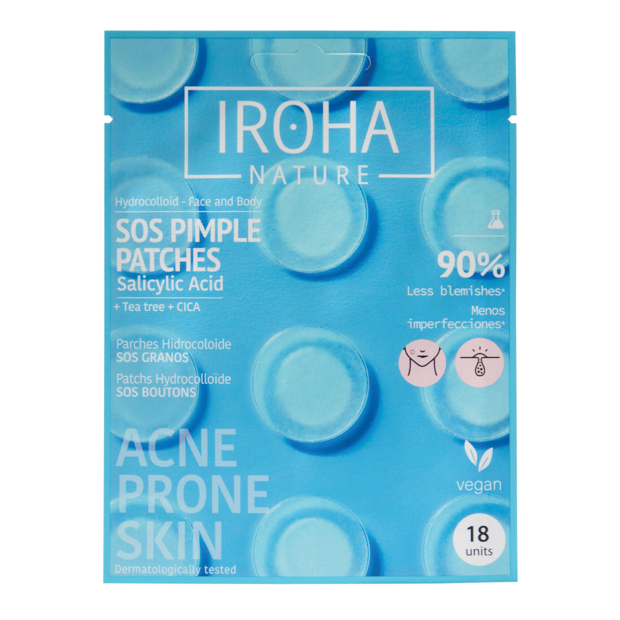 Patchs visage & corps SOS Boutons Iroha Nature - vue 2