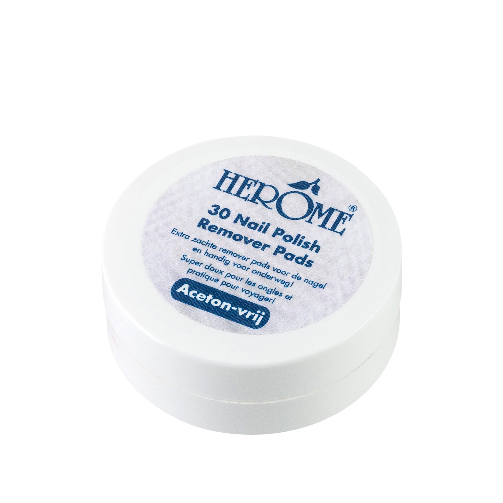 Hérôme - Disques De Dissolvant Soignant Sans Acétone Soins Mains Et Ongles 30 Pads
