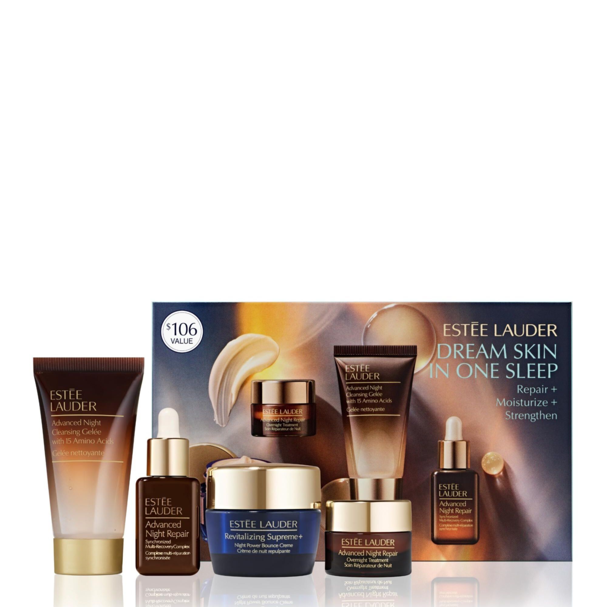 Estée Lauder - Coffret Advanced Night Repair Gelée Nettoyante, Sérum, Crème & Soin De Nuit