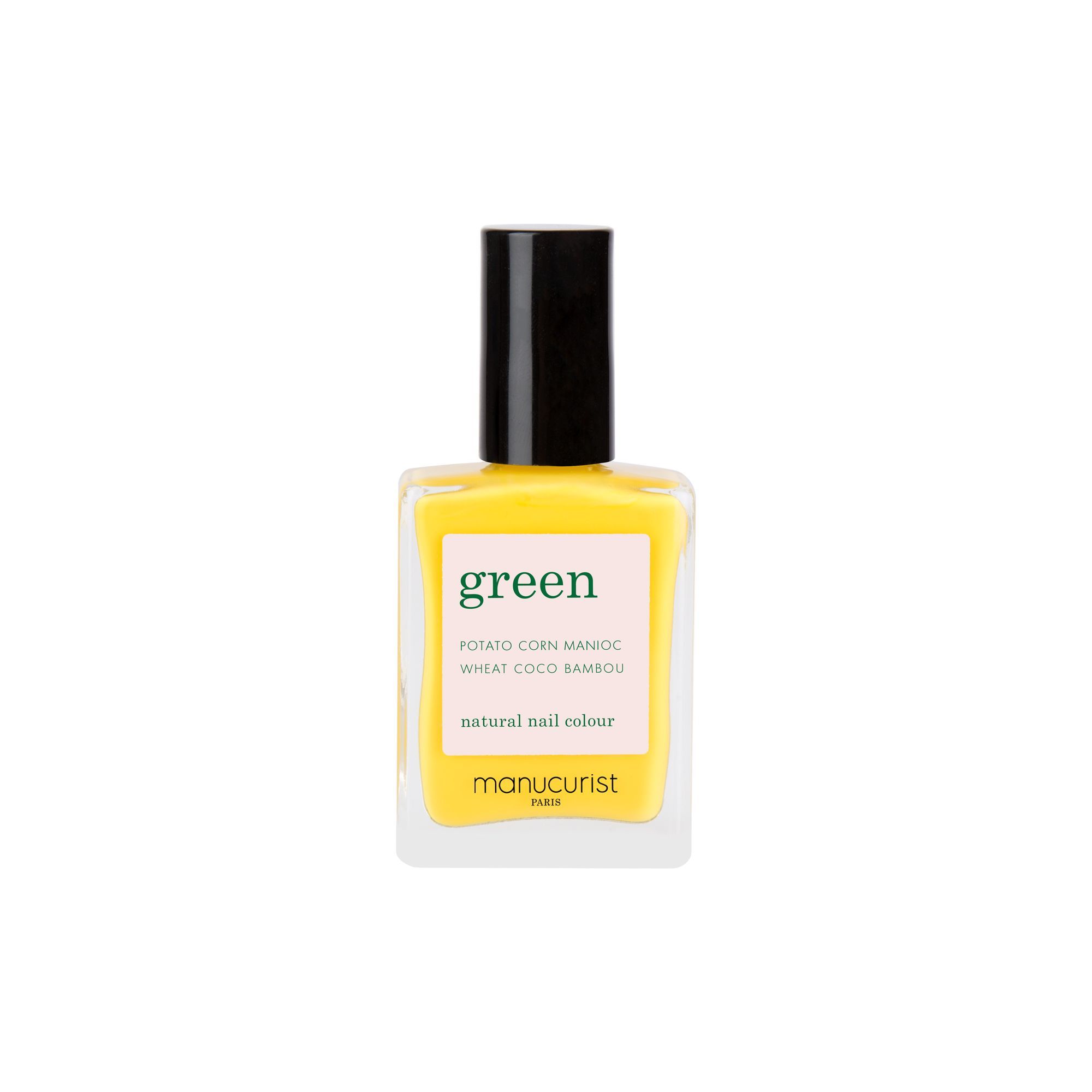 Manucurist - Green Vernis Green Flacon 15ml - Gold Button