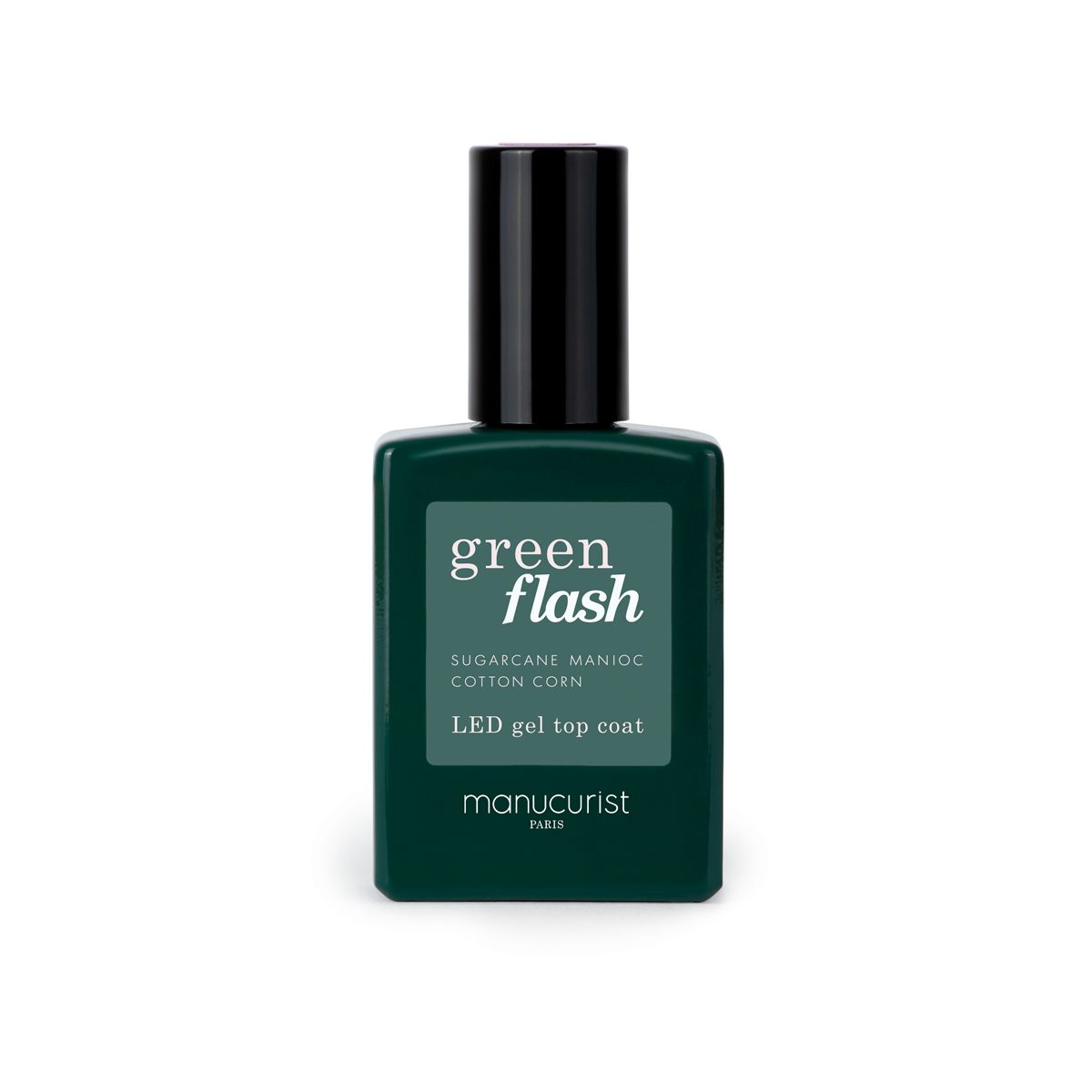 Manucurist - Top Coat Green Flash Semi-permanent Flacon 15ml