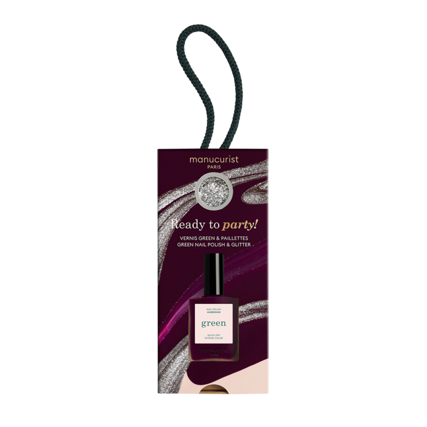 Manucurist - Coffret Ready To Party Vernis Duo Silver & Aubergine