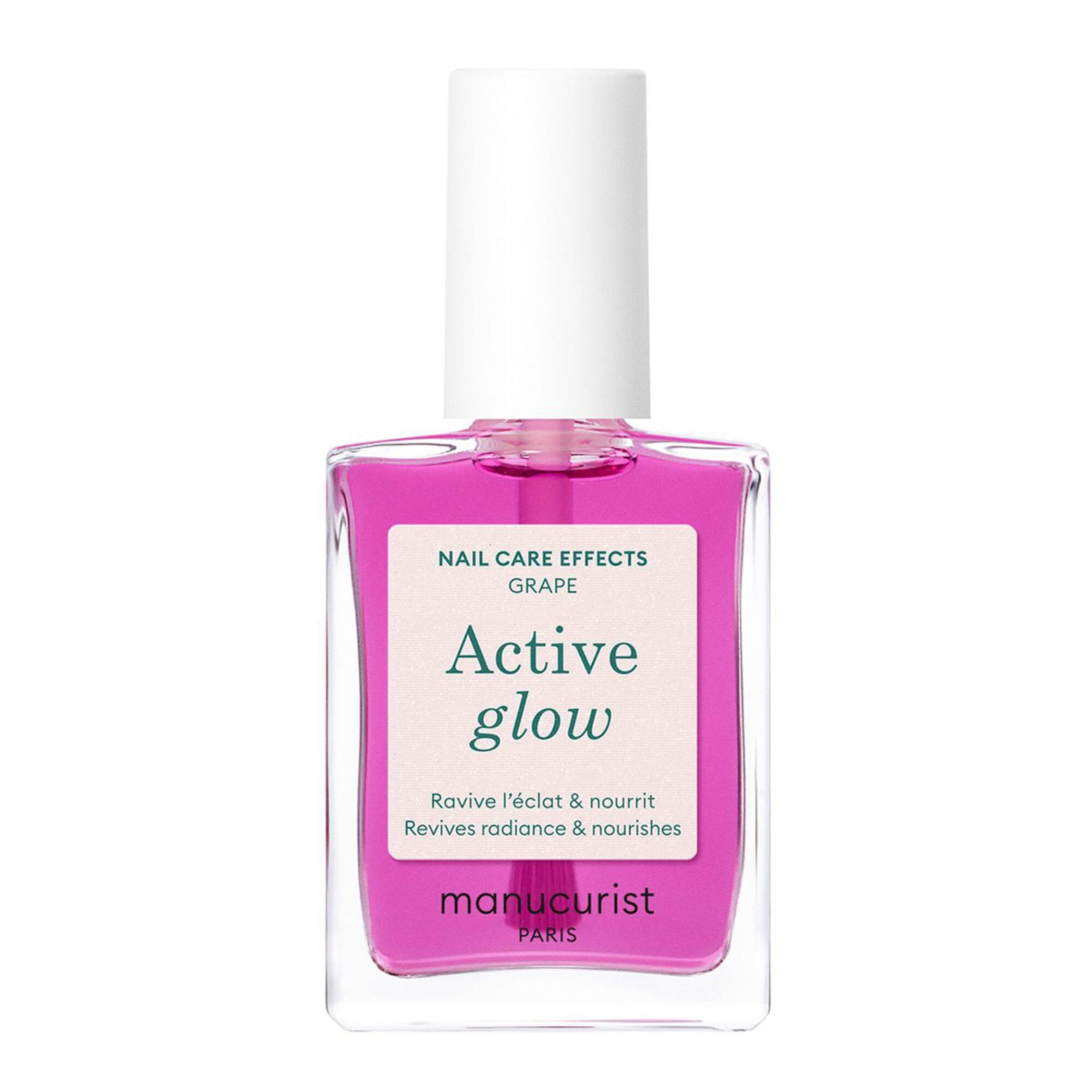 Vernis soin hydratant Active Glow Raspberry Manucurist 15ml - vue 3