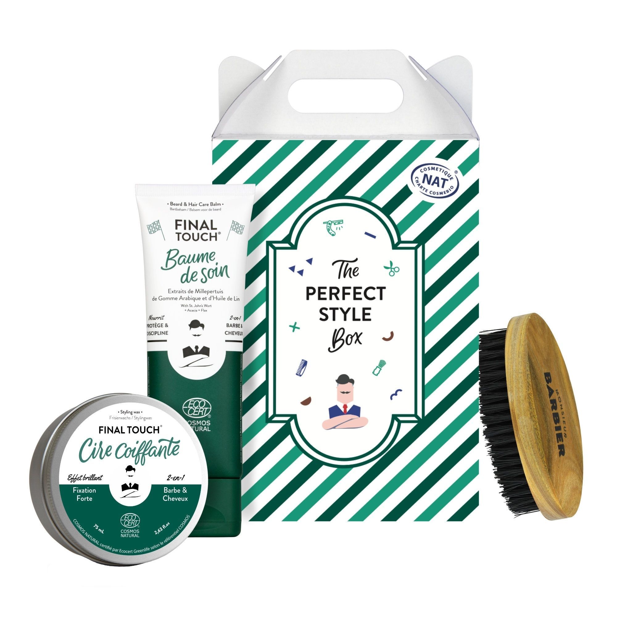 Monsieur Barbier - The Rituel Barbier Box Coffret De Rasage Pour Homme 75ml + 175ml + 75ml