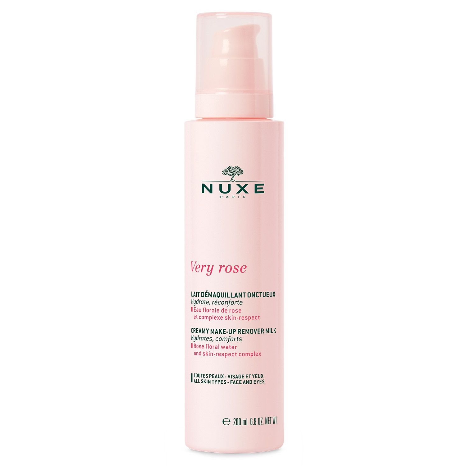 Nuxe - Lait Démaquillant Onctueux Very Rose Flacon 200 Ml