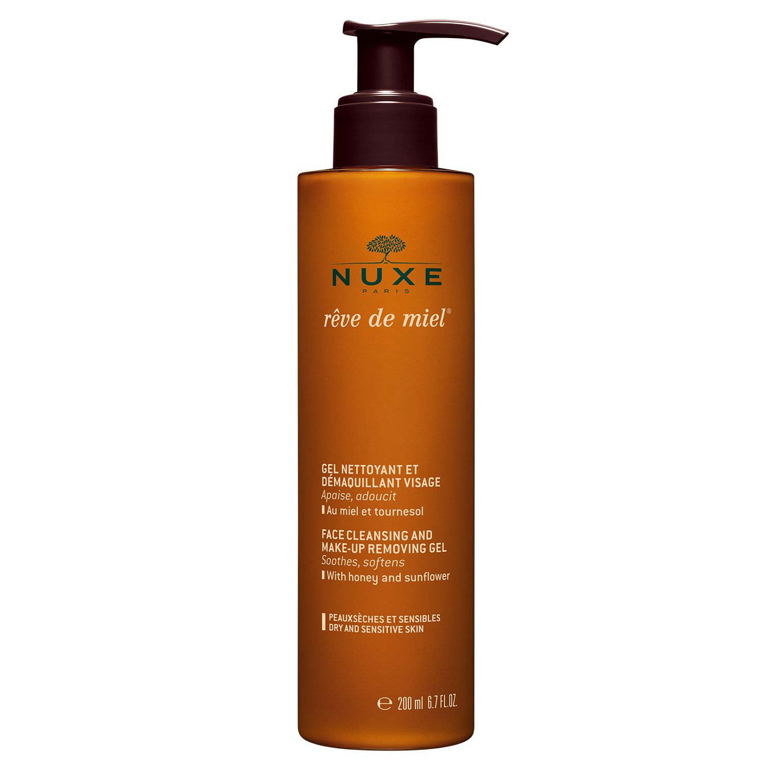 Nuxe - Gel Nettoyant Et Démaquillant Visage Rêve De Miel® Rêve De Miel® Flacon 200 Ml