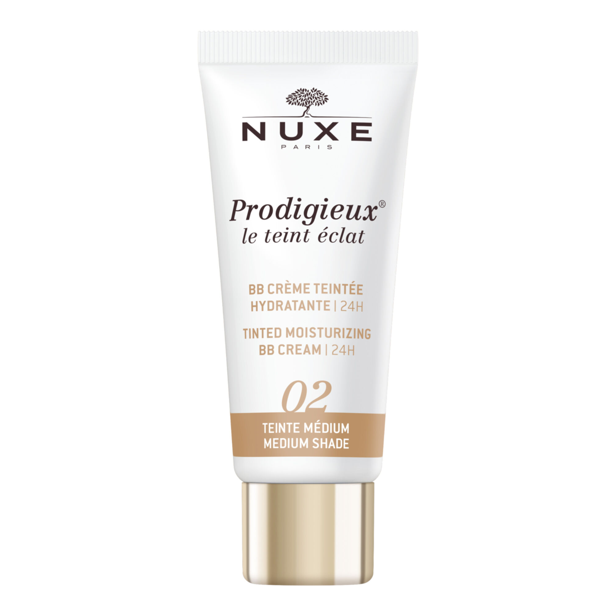 Nuxe Unisex - Prodigieux Le Teint Éclat Bb Crème Teintée Hydratante 24H 02 Teinte Médium