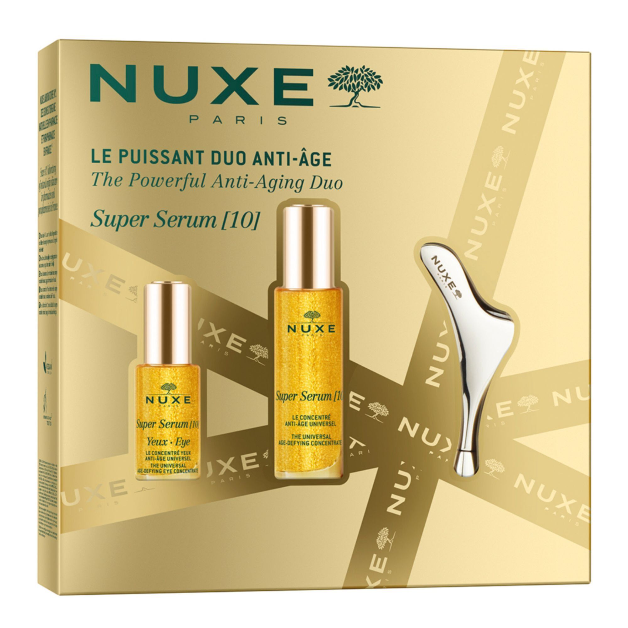 Nuxe - Coffret Le Puissant Duo Anti-âge Sérum Visage, Sérum Yeux & Outil De Massage Visage
