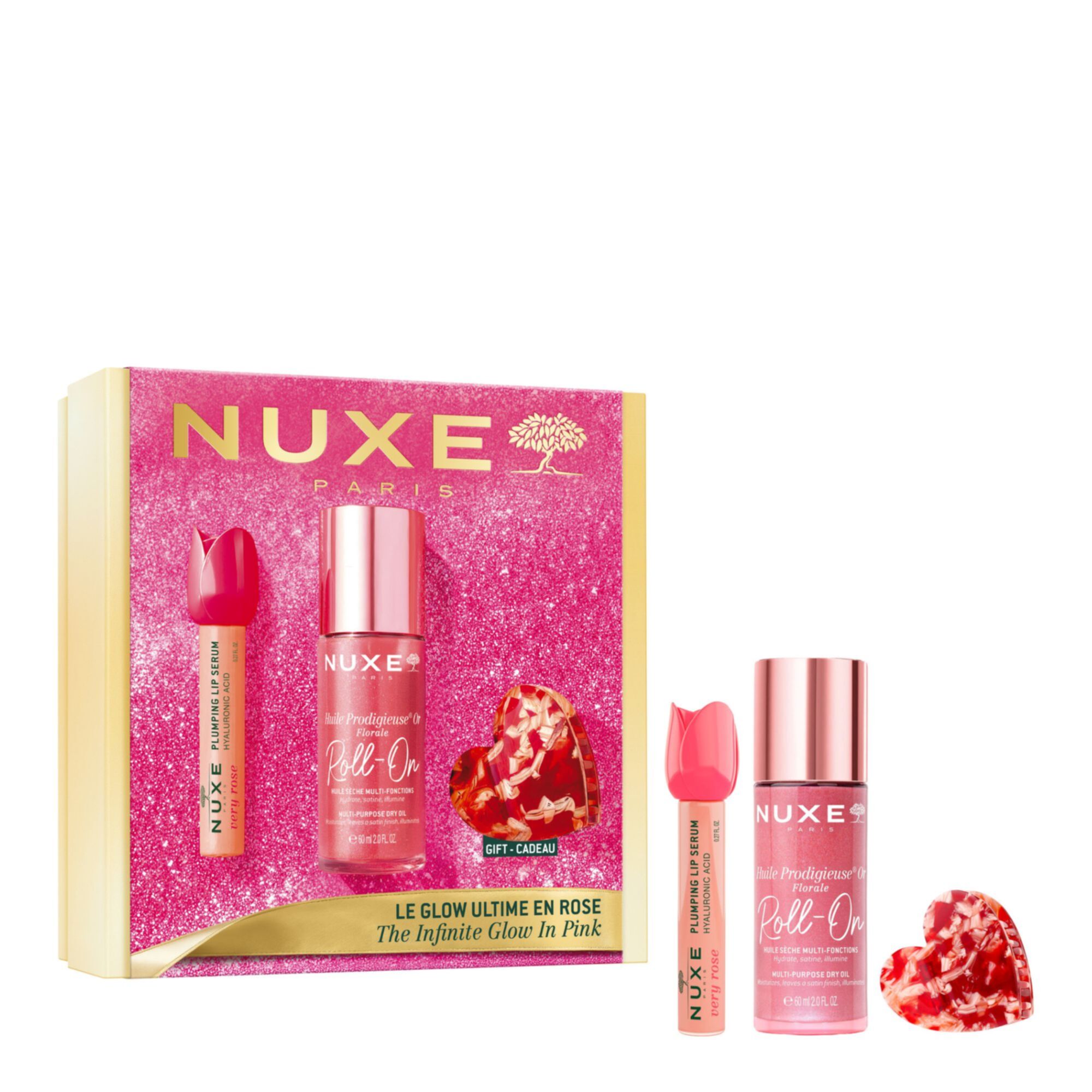 Nuxe Coffret Le Glow Ultime En Huile fonctions Sérum Lèvres & Pince