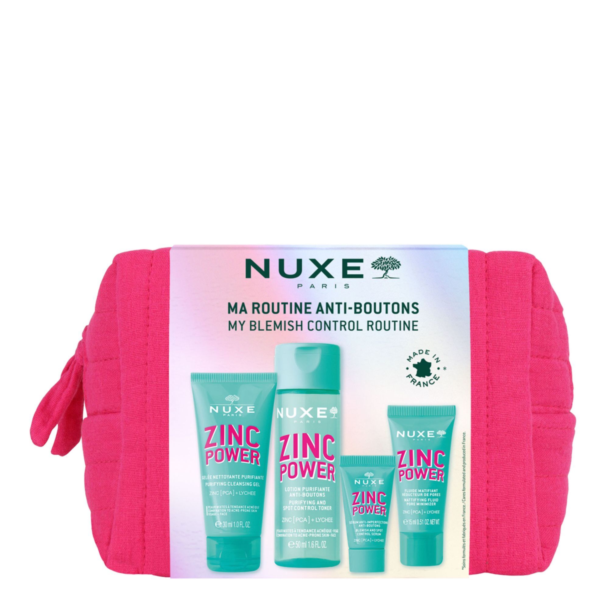 Nuxe - Trousse Zinc Power Ma Routine Anti-boutons